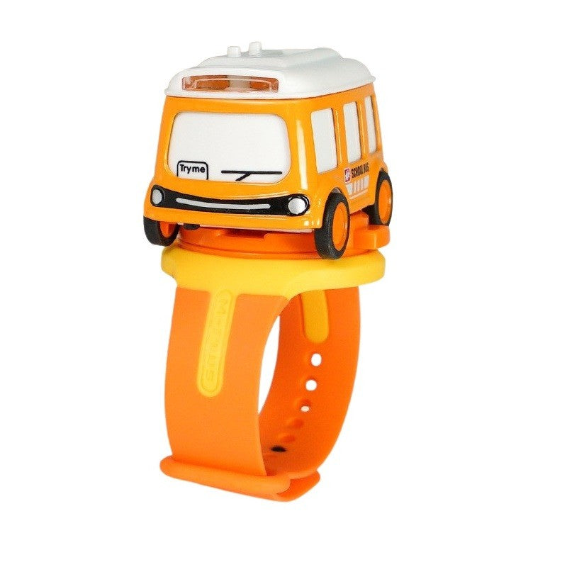 Jucarie pentru copii, Klevo, autobuz-ceas, Portocaliu