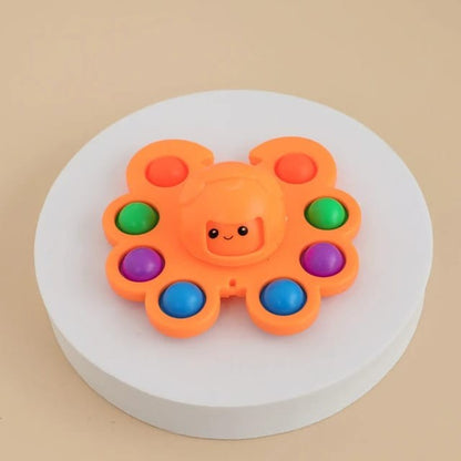Jucarie Pop It, Klevo, Fidget Toy, Antistres, Senzoriala, Crab, Portocaliu
