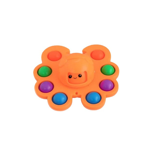 Jucarie Pop It, Klevo, Fidget Toy, Antistres, Senzoriala, Crab, Portocaliu