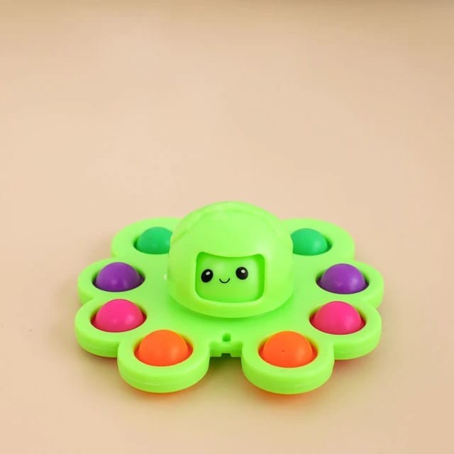 Jucarie Pop It, Klevo, Fidget Toy, Antistres, Senzoriala, Crab, Verde