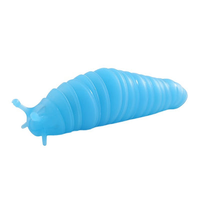 Jucarie Senzoriala Antistres, Klevo, Fidget Toys, Omida Tip Breloc, 11 cm, +3 Ani, Albastru Transparent