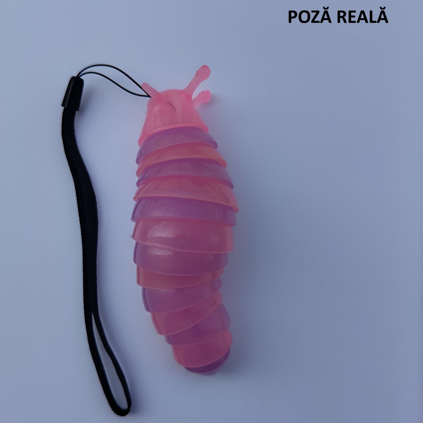 Jucarie Senzoriala Antistres, Klevo, Fidget Toys, Omida Curcubeu, 11 cm, +3 Ani, Mov/Roz