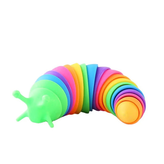 Jucarie Senzoriala Antistres, Klevo, Fidget Toys, Omida Curcubeu, 18.6 cm, Functie de Luminat, +3 Ani, Multicolor