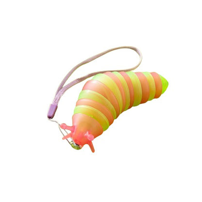 Jucarie Senzoriala Antistres, Klevo, Fidget Toys, Omida Tip Breloc, 11 cm, +3 Ani, Roz/Verde