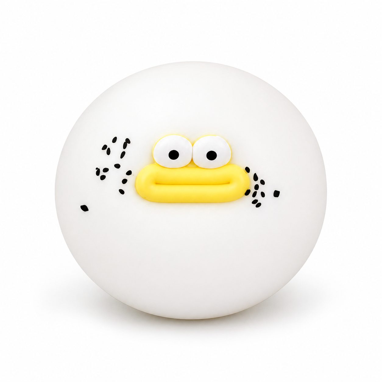 Jucarie Senzoriala Squishy, Klevo, Model Gogoasa cu Ochi Mari, 1 Bucata, Textura Ultra-Densa, Jucarie Antistres  pentru Copii si Adulti, Efect Calmant cu Revenire Lenta, 9 cm, Alb