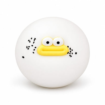 Jucarie Senzoriala Squishy, Klevo, Model Gogoasa cu Ochi Mari, 1 Bucata, Textura Ultra-Densa, Jucarie Antistres  pentru Copii si Adulti, Efect Calmant cu Revenire Lenta, 9 cm, Alb