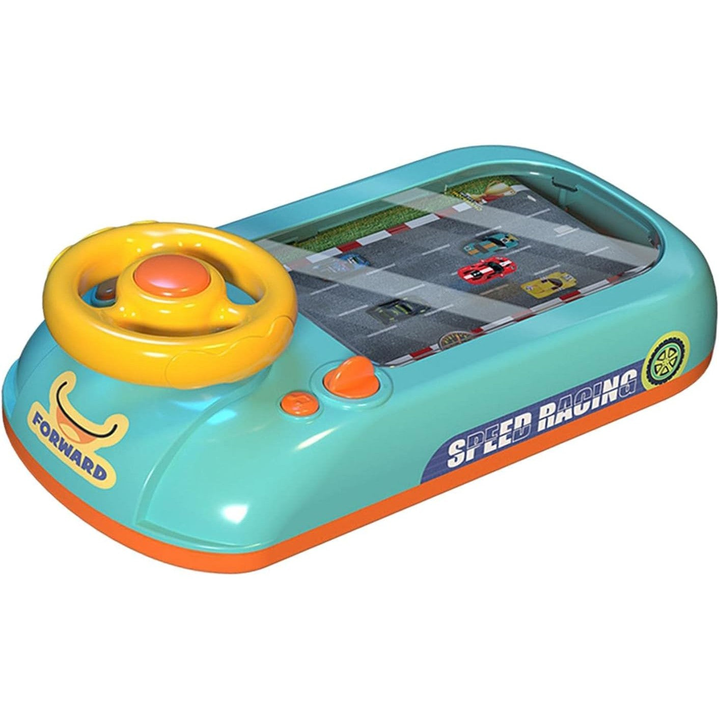 Joc Simulator de Condus, Klevo, 3-6 Ani, Volan Interactiv, Efecte Sonore, din ABS, USB Inclus, Verde