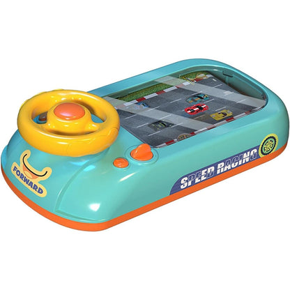 Joc Simulator de Condus, Klevo, 3-6 Ani, Volan Interactiv, Efecte Sonore, din ABS, USB Inclus, Verde