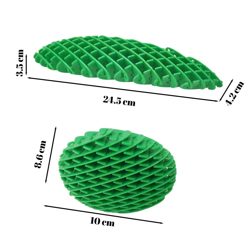 Jucarie Worm Fidget de Decompresie, Klevo, Anti Stres, Dimensiune Compacta 10 cm, Dimensiune Extinsa 24.5 cm, Verde