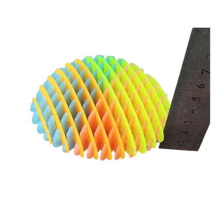 Jucarie Worm Fidget de Decompresie, Klevo, Anti Stres, Dimensiune Compacta 10 cm, Dimensiune Extinsa 24.5 cm, Multicolor