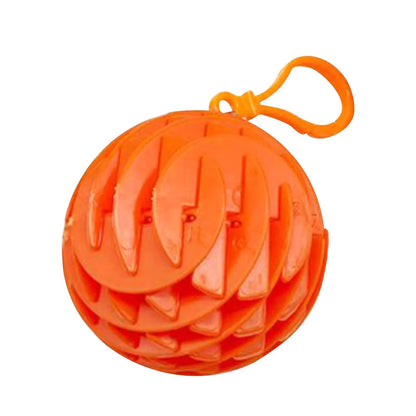 Jucarie Worm Fidget de Decompresie, Klevo, Anti Stres, Dimensiune Compacta 6 cm, Dimensiune Extinsa 15.5 cm, Portocaliu