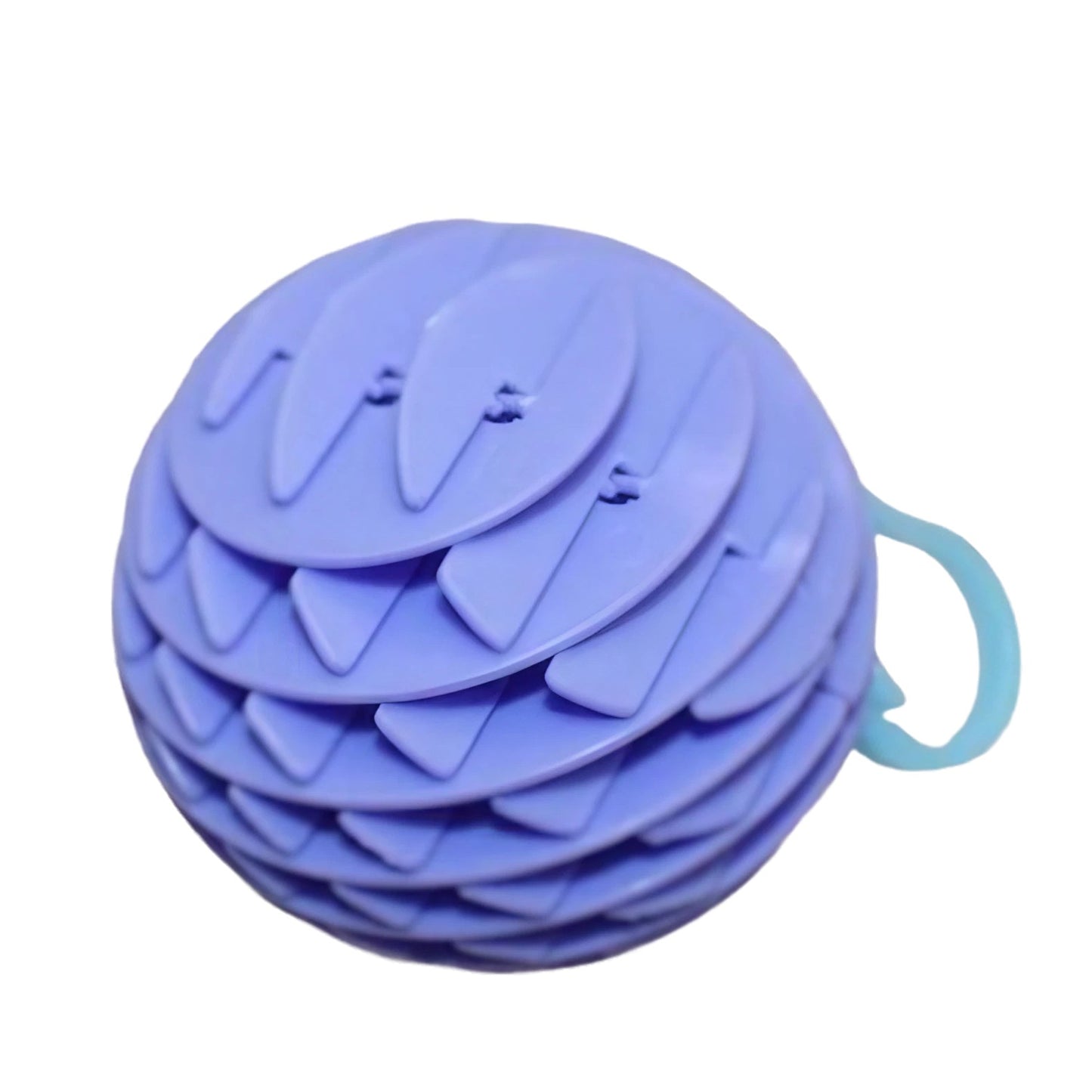Jucarie Worm Fidget de Decompresie, Klevo, Anti Stres, Dimensiune Compacta 6 cm, Dimensiune Extinsa 15.5 cm, Albastru eschis