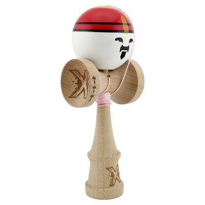 Kendama X Originala, Profesionala, Klevo, Big Cups V2, Model Rege Super Sticky Legendary Cupe Mari, Rulment Metalic cu Ata 55 cm, Maner Maro