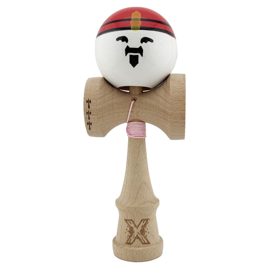 Kendama X Originala, Profesionala, Klevo, Big Cups V2, Model Rege Super Sticky Legendary Cupe Mari, Rulment Metalic cu Ata 55 cm, Maner Maro