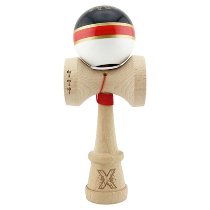 Kendama X Originala ROYAL SPIKE, Profesionala, Klevo, Cupe Mari KING SIZE V3, Super Sticky, Gaura in Baza, Rulment Metalic, din lemn 18 cm, Ata 62/65 cm, Inel Rosu