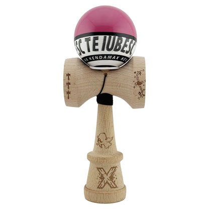 Kendama X TE IUBESC Originala, Profesionala, Klevo, Super Sticky cu Cupe Mari KING SIZE V3, Gaura in Baza, Rulment Metalic, din lemn 18 cm, Ata