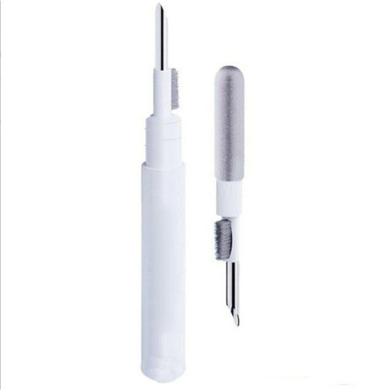 Kit de Curatare Casti 3in1, Klevo, Multifunctional, din ABS, 10.6 x 1.3 x 1.3 cm, Alb