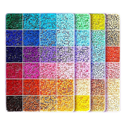 Kit de Margele Perle, Klevo, Set DIY 3D din 96 de Culori, 8000 de piese, Instrumente pentru Margele Incluse, 2.6 mm in cutie, Multicolor