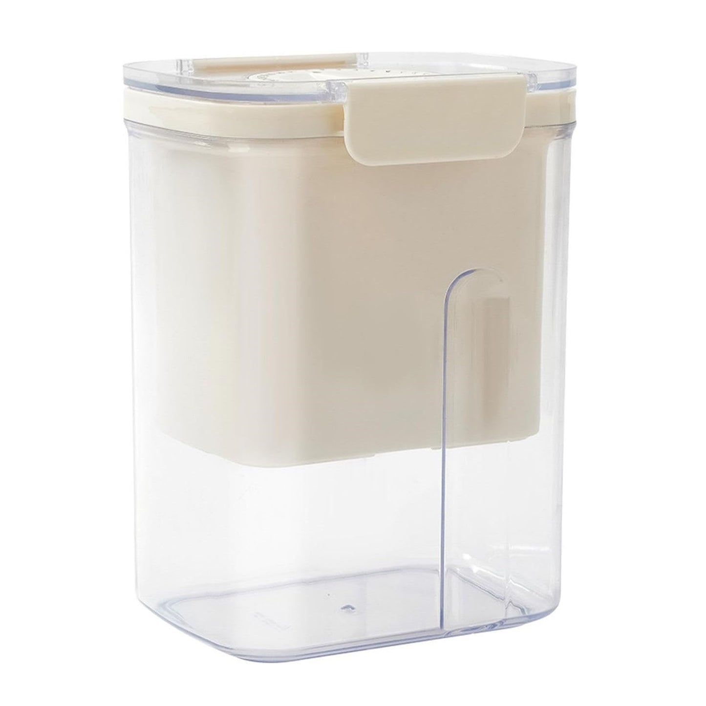 Kit Presa Pentru Branza, Klevo, Filtru de Iaurt, Strecuratoare de Iaurt Grecesc, Filtru de lapte, 18x9.7x13 cm, Alb