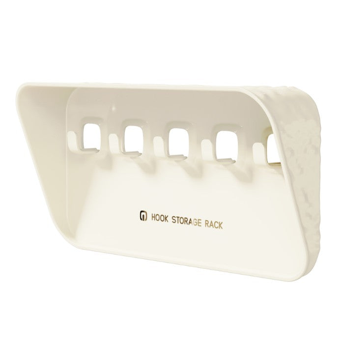 Raft de Depozitare cu Carlig, Klevo, Pentru Chei, Bijuterii, 20.3 x 4.6 x 10.3 cm, Alb
