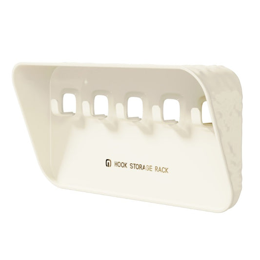 Raft de Depozitare cu Carlig, Klevo, Pentru Chei, Bijuterii, 20.3 x 4.6 x 10.3 cm, Alb