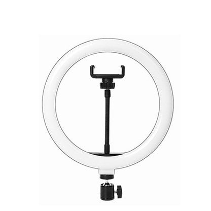 Lampa Circulara RingLight, Klevo, din ABS, 120 LED-uri, 3 Culori de Lumina, 3 Trepte de Intensitate, Rotire 360, 26 cm Diametru, Negru