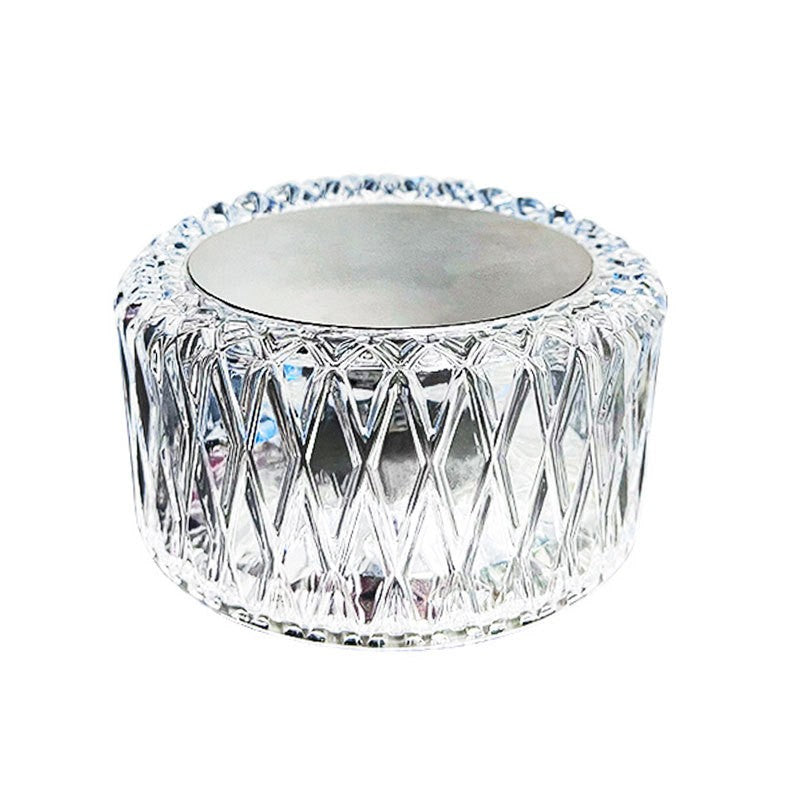 Lampa LED RGB 16, Klevo, 3 Nivele de Intensitate, Incarcare USB, 3W, Cristal Acrilic, 6x12 cm, Telecomanda, Transparent