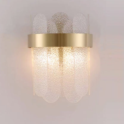 Lampa de Perete in Interior, Klevo, Lampa de Lux pentru Decor de Interior, Corp de Iluminat Tip aplica, din Inox Auriu si Cristal, Lumina Calda Rece Neutra, 25 x 20 cm, Ideal pentru Camere Mici si Medii, Auriu