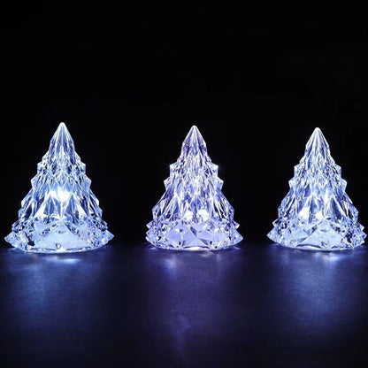 Lampa de Veghe, Klevo, Model IceBerg, cu Baterii, Lumina Rece, Transparent, 6.5x8 cm