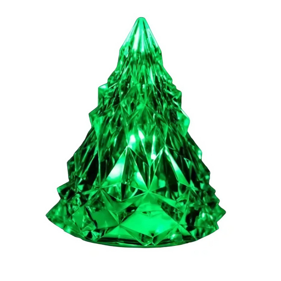 Lampa de Veghe, Klevo, Model IceBerg, Lumina Rece, cu Baterii, Verde, 6.5x8 cm