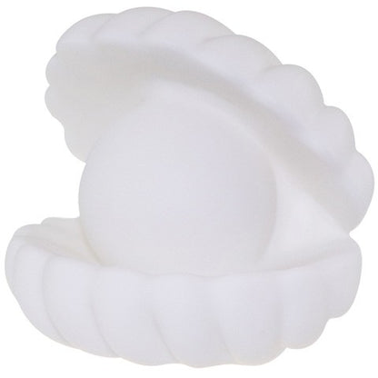 Lampa de Veghe, Klevo, Model Scoica cu Perla, Lumina Calda, 6x5 cm, Led, Baterii Incluse 3 x LR44, Alb