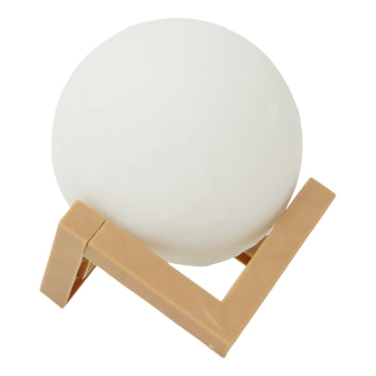 Lampa de veghe in forma de luna 3D Moon Light, alb cald alimentare baterii, fara acumulator, stand din plastic inclus, 8 cm, Klevo