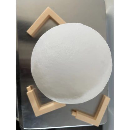 Lampa de veghe luna 3D Moon Light, lumina LED alb cald, alimentare baterii, fara acumulator, stand din plastic inclus, 12 cm, Klevo