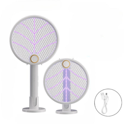 Lampa Electrica Impotriva Tantarilor, Klevo, 42.5 x 22 x 10.5 cm, Reincarcabila cu Cablu USB Inclus, Plasa din Aluminum Alb