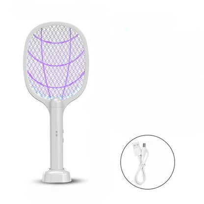 Lampa Electrica Impotriva Tantarilor, Klevo, 42.5 x 18 x 7.5 cm, Reincarcabila cu Cablu USB Inclus, Plasa din Aluminum, Alb