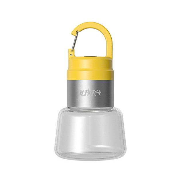 Lampa Portabila, Klevo, de Voiaj/Camping, Incarcare USB, IPX5, LED RGB, din ABS, 300 mAh, 10 x 5.5 x 5.5 cm, Galben