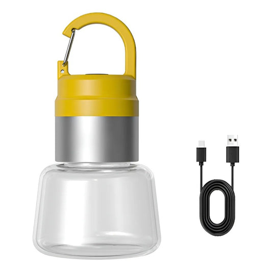 Lampa Portabila, Klevo, de Voiaj/Camping, Incarcare USB, IPX5, LED RGB, din ABS, 300 mAh, 10 x 5.5 x 5.5 cm, Galben