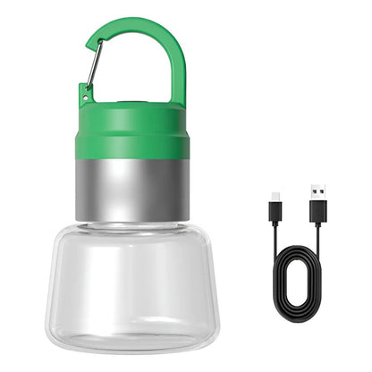 Lampa Portabila, Klevo, de Voiaj/Camping, Incarcare USB, IPX5, LED RGB, din ABS, 300 mAh, 10 x 5.5 x 5.5 cm, Verde