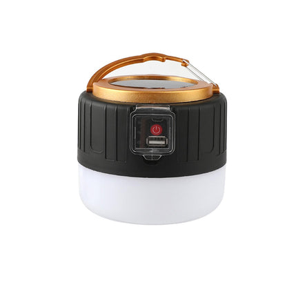 Lampa Portabila, Klevo, Incarcare Solara + USB, Afisaj Inteligent al Bateriei, Raza de Actiune 32 mp, 6x9x11 cm, 3 Moduri, Negru