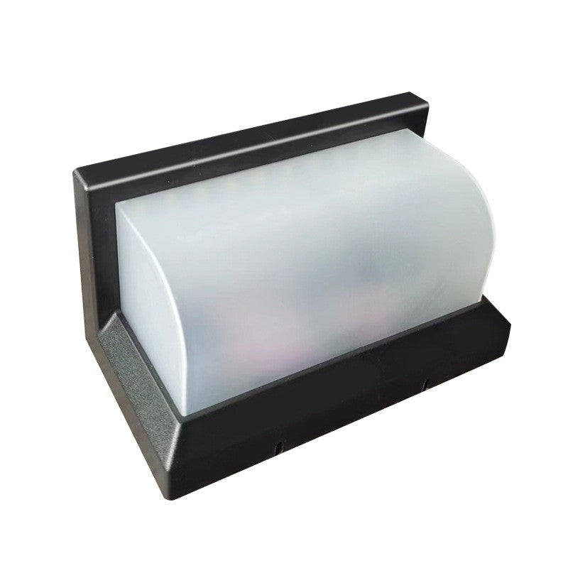 Aplica Solara De Exterior LED Klevo,  13.5 cm x 8 cm, 150 Lumeni 60 LED 18W,  IP65, 3 trepte de lumina, Senzor de Lumina, FORMA ARC, Alb Rece