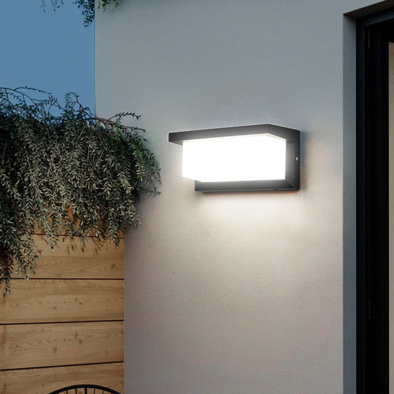 Aplica Solara De Exterior LED Klevo,  13.5 cm x 8 cm, 150 Lumeni 60 LED 18W,  IP65, 3 trepte de lumina, Senzor de Lumina, FORMA ARC, Alb Rece