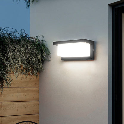 Aplica Solara De Exterior LED Klevo,  13.5 cm x 8 cm, 150 Lumeni 60 LED 18W,  IP65, 3 trepte de lumina, Senzor de Lumina, FORMA ARC, Alb Rece