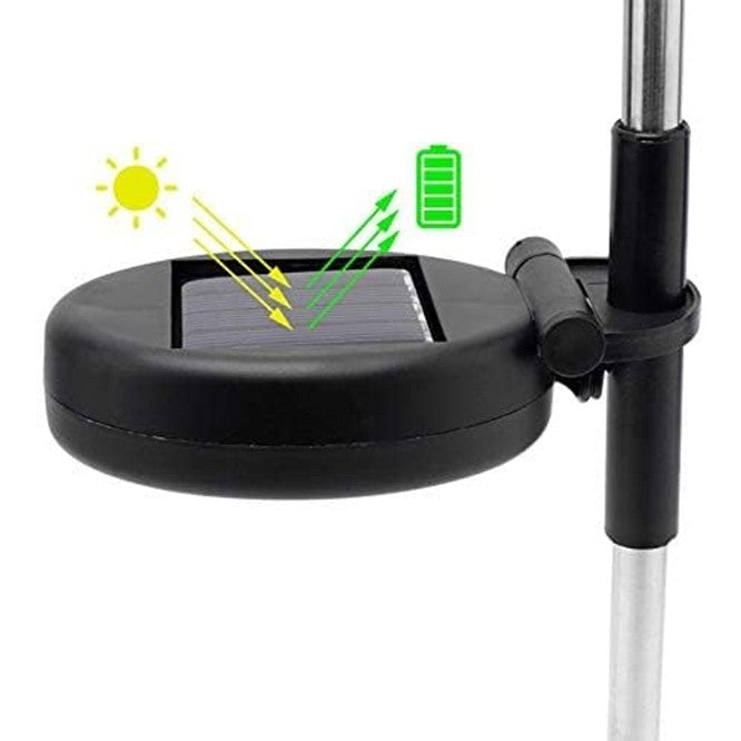 Lampa Solara, Klevo, Decor Gradina, Model Fireworks/Artificii, din Sarma de Cupru, 120 LED-uri, 55W, 90 cm, Alb Cald