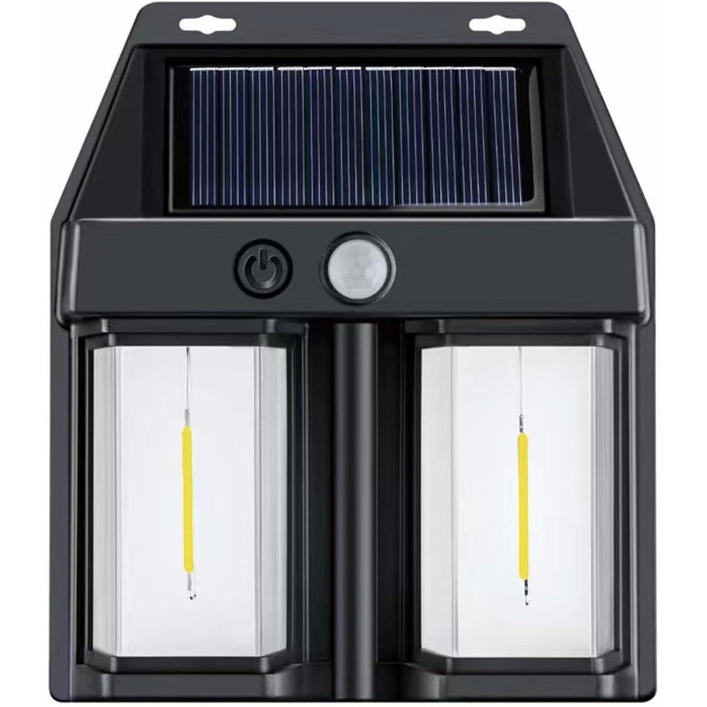Lampa Solara LED Decorativa de Perete, Klevo, pentru Exterior, Suspendata, 800mAh, 15x13x6 cm, Neagra