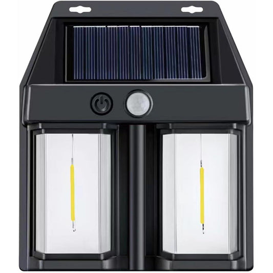 Lampa Solara LED Decorativa de Perete, Klevo, pentru Exterior, Suspendata, 800mAh, 15x13x6 cm, Neagra