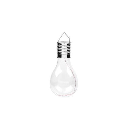 Lampa Solara LED Decorativa sub forma de Bulb, pentru exterior, suspendata, IP65, Ultron Transparent, lumina calda, Klevo