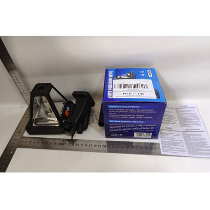 Lampa Solara LED, Klevo, Tip Felinar, pentru Perete/Sol, 10.8 x 12.3 x 46 cm, 3 Moduri, Lumina Calda, din ABS si PP, Negru