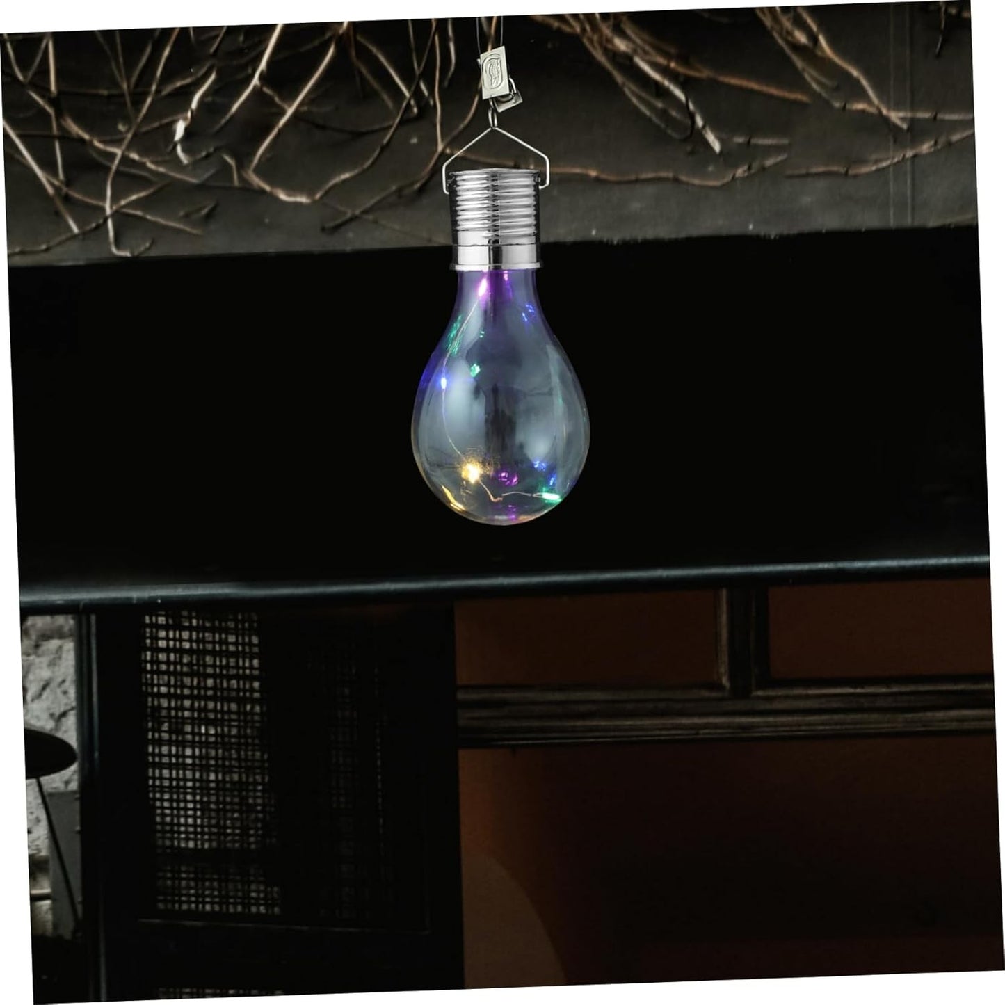Lampa Solara LED, Klevo, Model Bec, pentru Exterior, IP65, Lumina Multicolora, Transparent