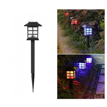 Lampa solara Led pentru gradina, Tip felinar, Klevo, Multicolor