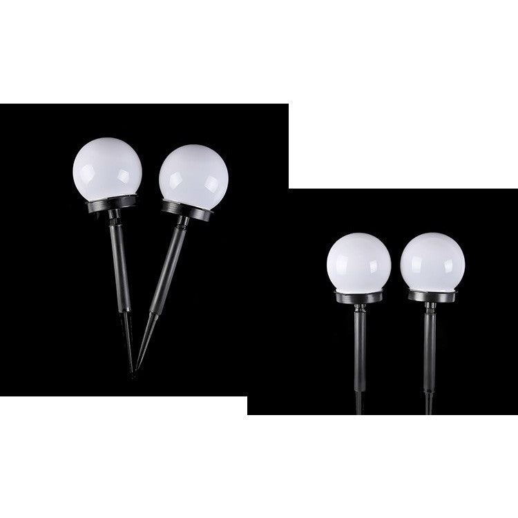 Set 2 Lampi Solare LED, Sferice, Tip Glob Klevo, Diametru 10 cm, Alb rece